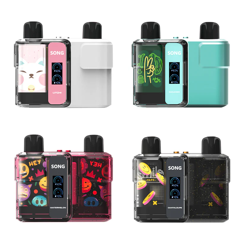 Genuine SONG A29 Entertainment Series Disposable Electronic Cigarette with Two Adjustable Levels and 16,000 Puffs - TFT Screen Animation Display of Mahjong Dice/Rock-Paper-Scissors/Emojis - Image 3