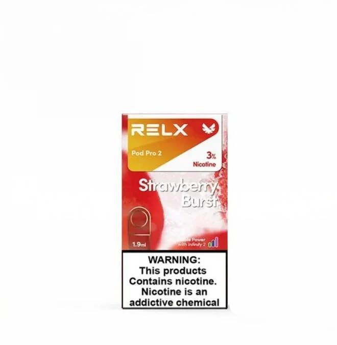 Authentic Relx export bomb strawberry smoothie (Strawberry Burst) flavor - single pack - (ceramic core version)