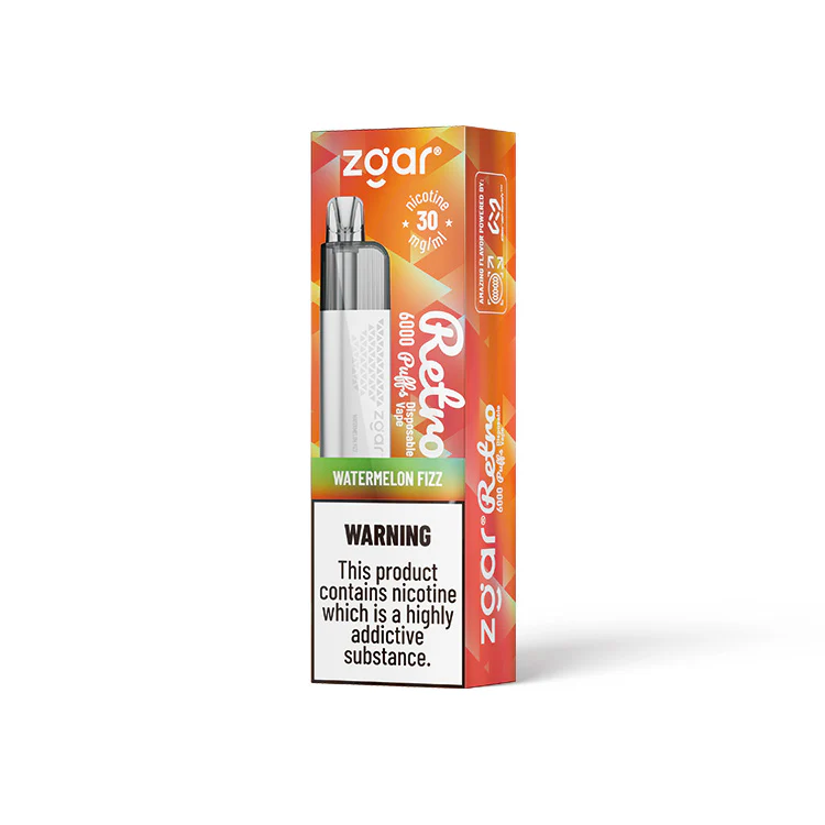 Genuine Zgar Retro with 6000 puffs per use, visual smoke chamber/LED display/adjustable firepower and smoke resistance